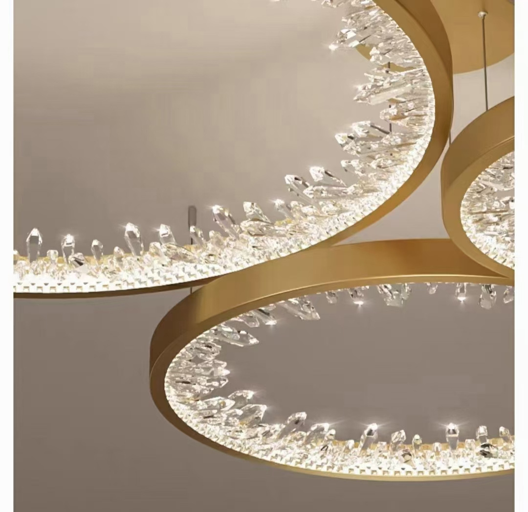 HengTai LED Crystal Ceiling Light For Indoor Pendant Sitting Room Bedroom Reading Room Lighting Decorative