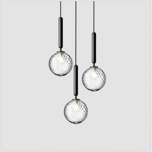 Nordic Personality Simple Single Head Chandelier Modern Creative Glass Ball Restaurant Pendant Lamp G9 Light LED Hanging Light