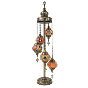 TaiTokin exotic ethnic handmade Turkish retro romantic bedroom living room luxury Tiffany modern floor lamp