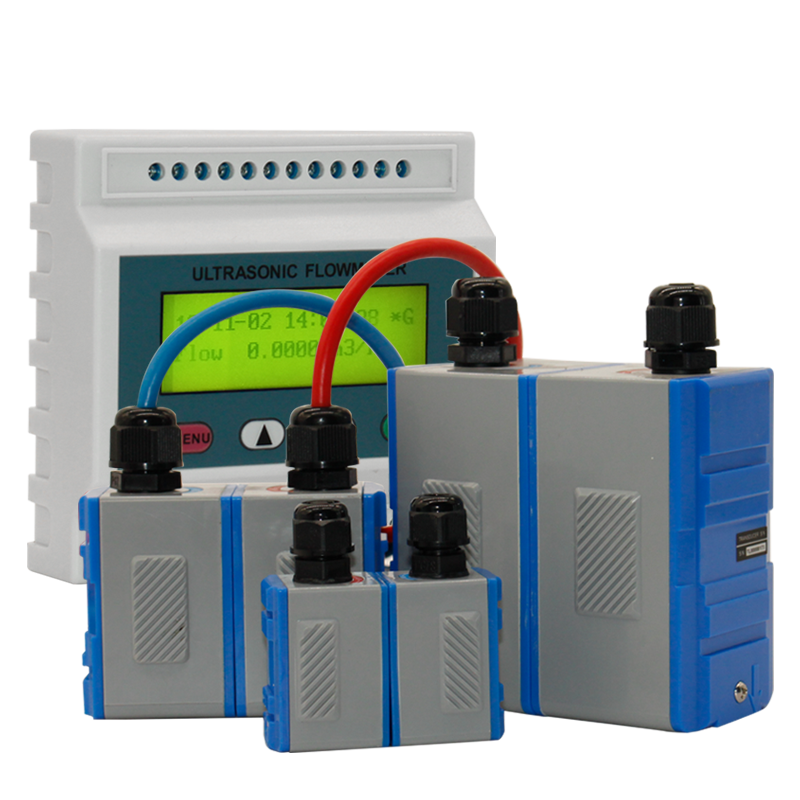 LCD Display With Bottoms 4-20mA Flowmeter  modular  ultrasonic flow meter