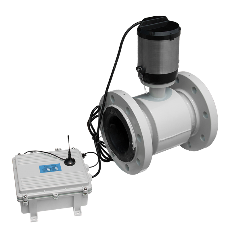 DN100mm Electromagnetic flowmeter water sewage meter battery powered  water meter