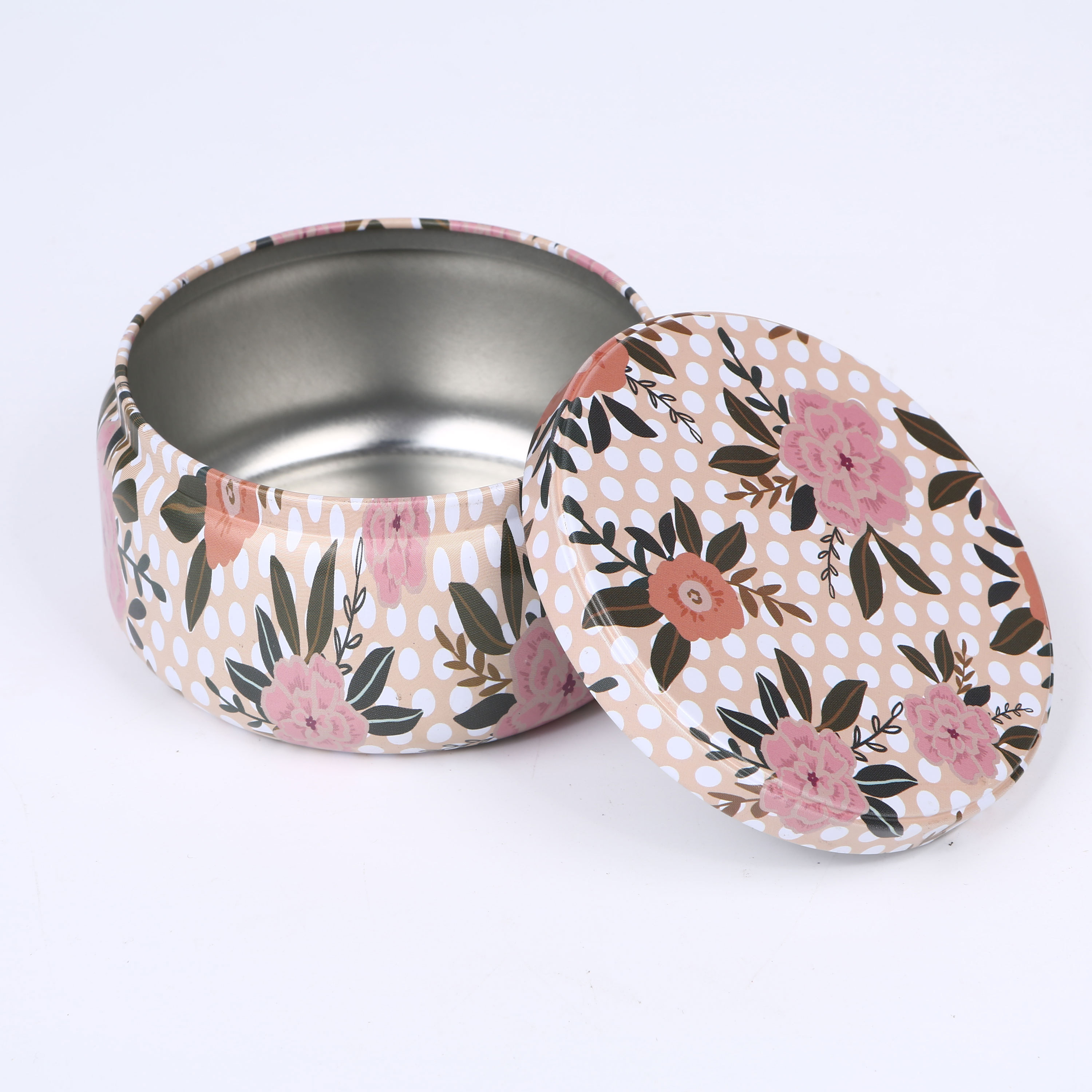 Custom Round Cookie Metal Cans Wholesale Cake Tin Box For Dreamy  Empty Packaging  Candle Tins 120ml 240mll