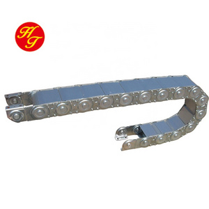 TL250 wire hose cable tray tracks channel metal drag chains enclosed steel cable protection chain for CNC machine