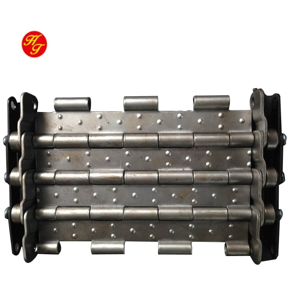 Pitch 38.1mm transportband roller chain conveyor hinged belting conveyor belt metal chip conveyor chain