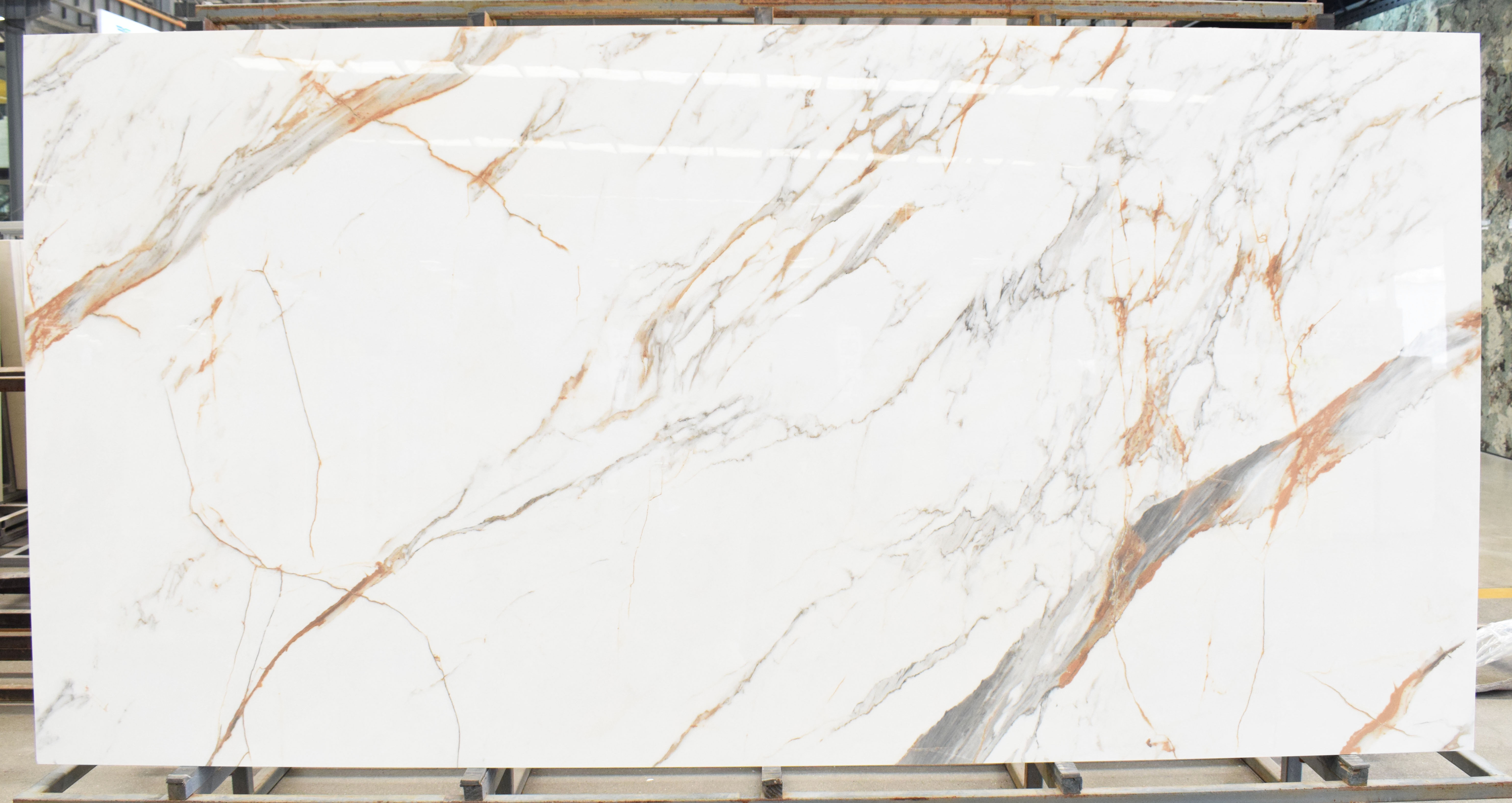 Luxury Decoration Glazed Marble Look Countertops Slab Tiles Floor White Marble Wall Panel