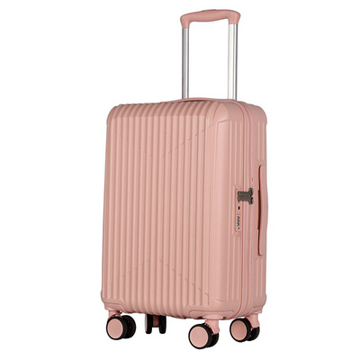 Fashion Strips Abs Travel Bags Luggage Set Of 3 Pieces Hardside Trolley Suitcase Double Zipper Tsa Lock 4 Wheels Luggage