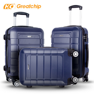 Hot products trolly suitcase 4 wheel spinner hard case, abs luggage sets