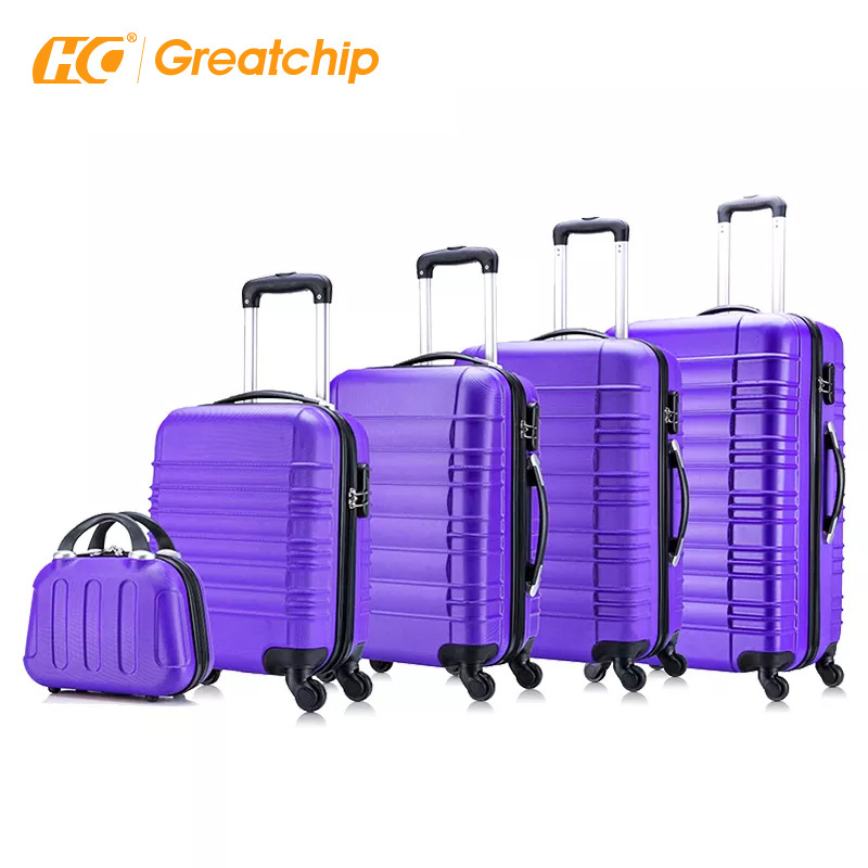 Hot sale simple design travel ABS bayer carry-on trolley carry-on suitcases travelling bags luggage sets