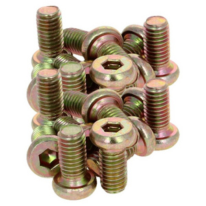 China custom m2 m5 m8 1/8 book binding post rivets slotted chicago screw brass male and female screws