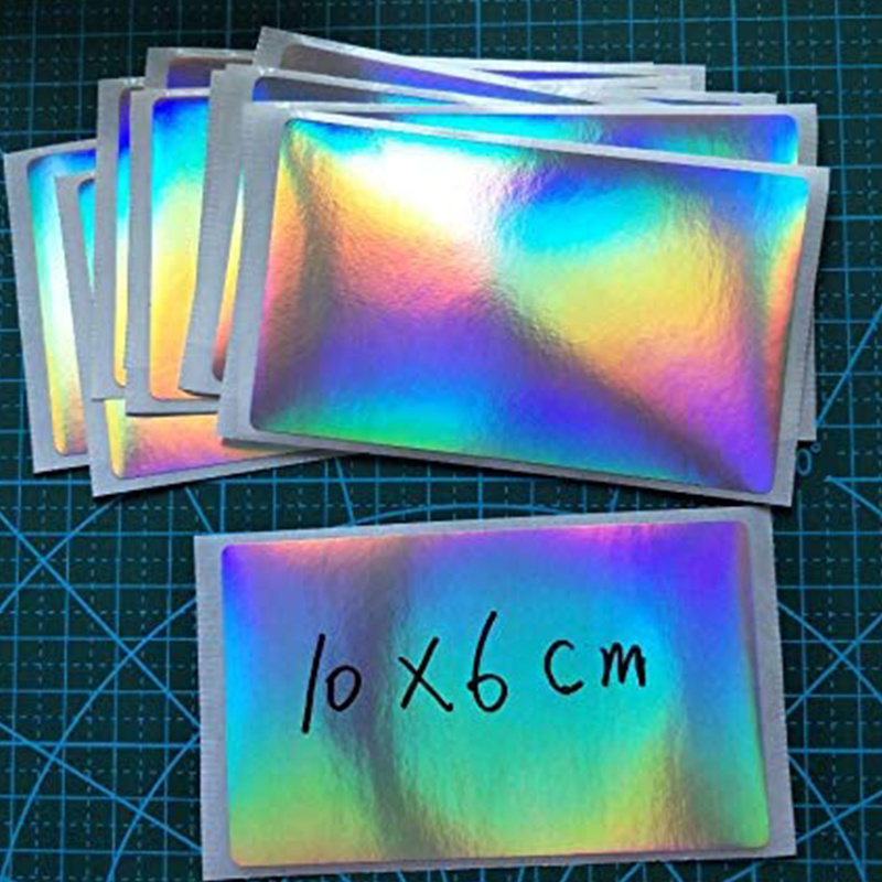 A4 Destructible holographic Stickers Paper Custom Fragile Security Eggshell  Adhesive Vinyl Sticker Roll