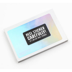 A4 Destructible holographic Stickers Paper Custom Fragile Security Eggshell  Adhesive Vinyl Sticker Roll