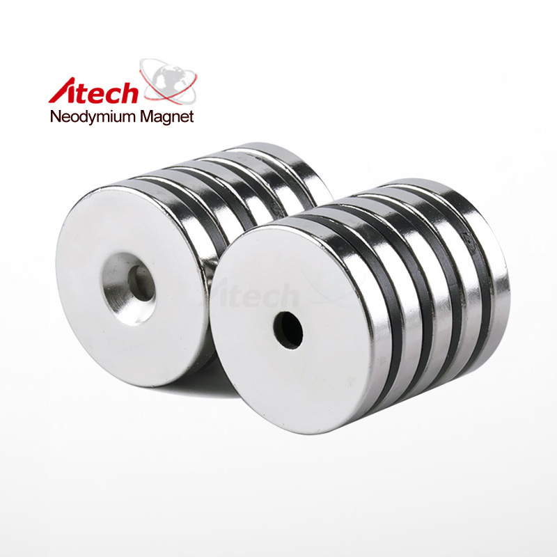 Round Magnets With Screw Hole For Cabinet Door Catches