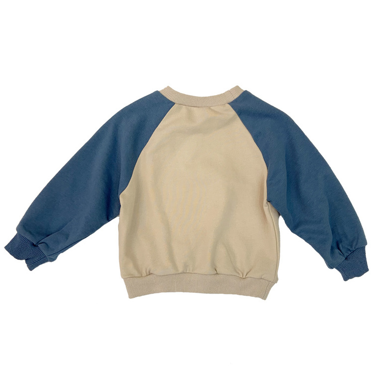 Wholesale autumn and spring fashion simple kids crewneck toddler sweatshirt for boys