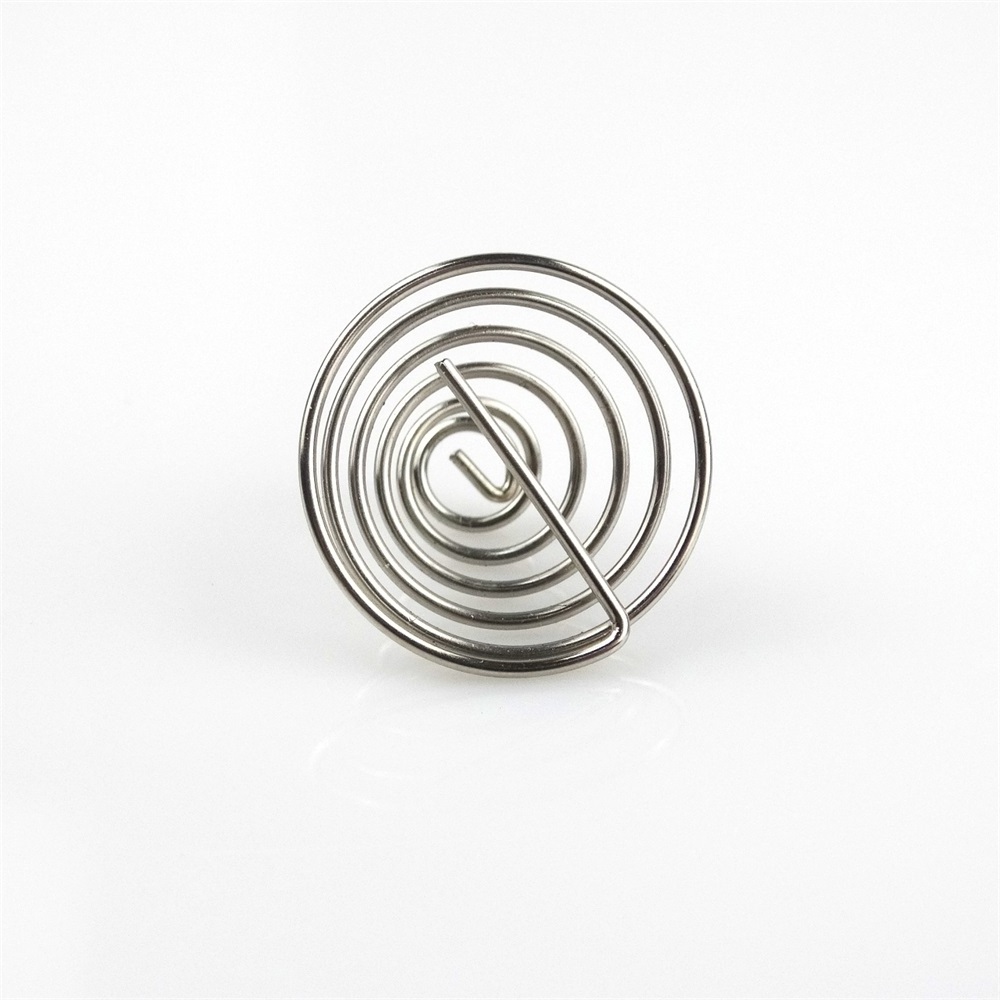 coil spring O ring circular shape silver plated spring steel contact spring