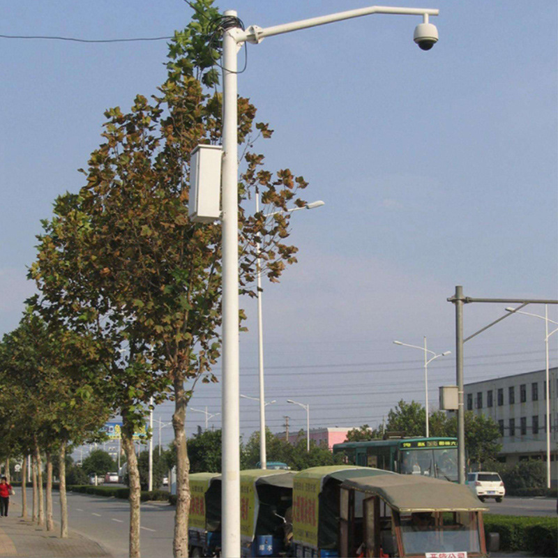 High quality price discount galvanized steel telescopic CCTV camera mast pole steel metal pole