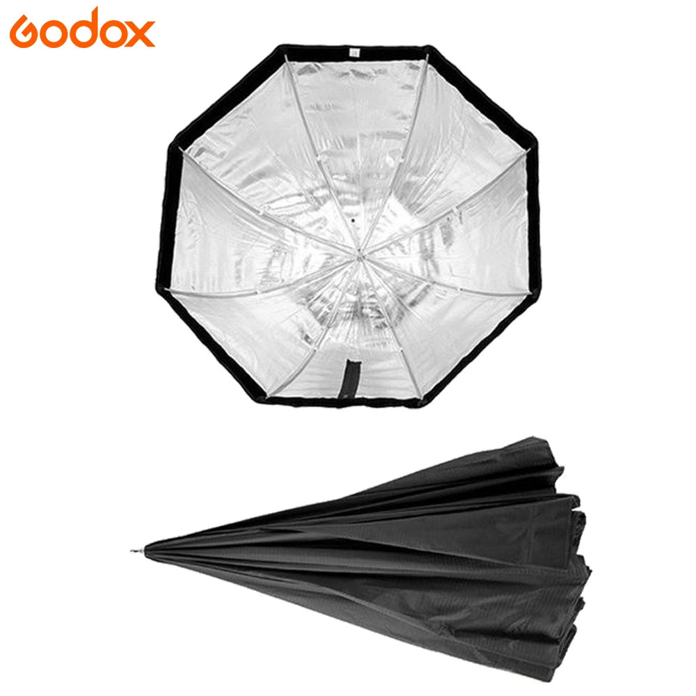 Godox Umbrella soft light box octagonal47Inch120Cm, with studio flash light flash portrait product photography bag