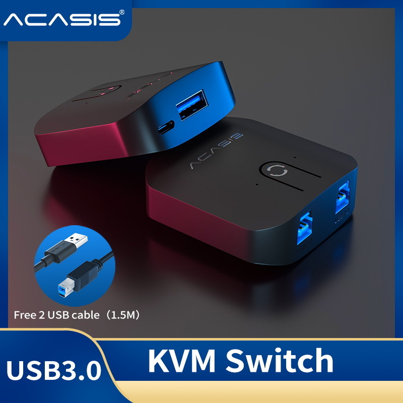 ACASIS USB HD KVM Switch 4K Ultra HD Capture Box and USB KVM Splitter for Sharing Monitor Printer Keyboard Mouse