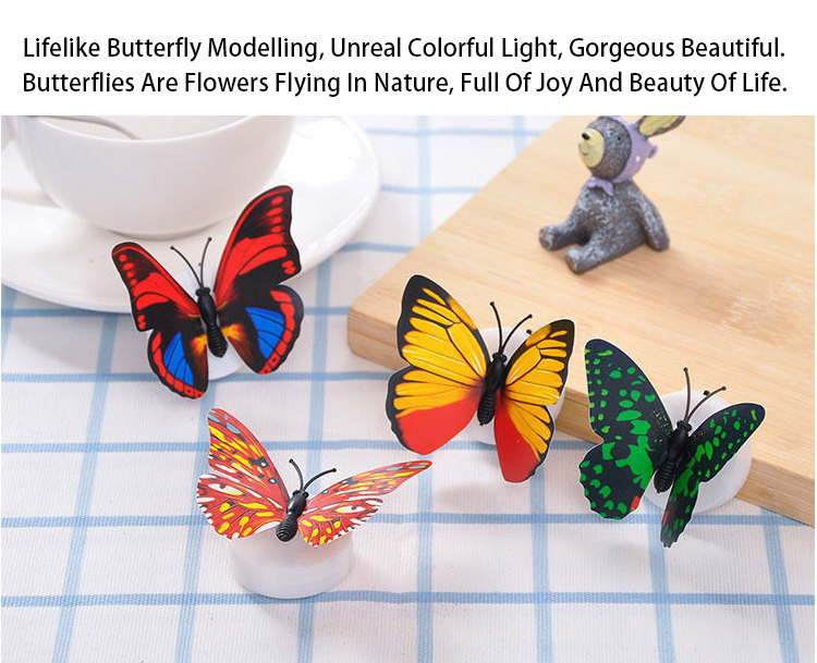 Beautiful 12pcs/set PVC Magnet 3D Butterfly Wall Sticker Decals Home Decor Poster For Kids Rooms Art Stickers