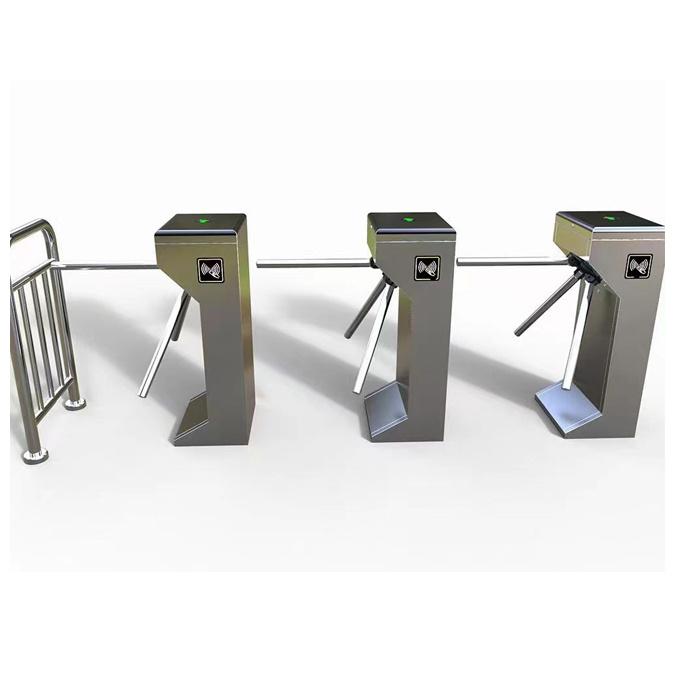 hua ting  OEM Sliding Turnstile / QR code turnstile door / Security Swing Barrier Gate For Public Lobby