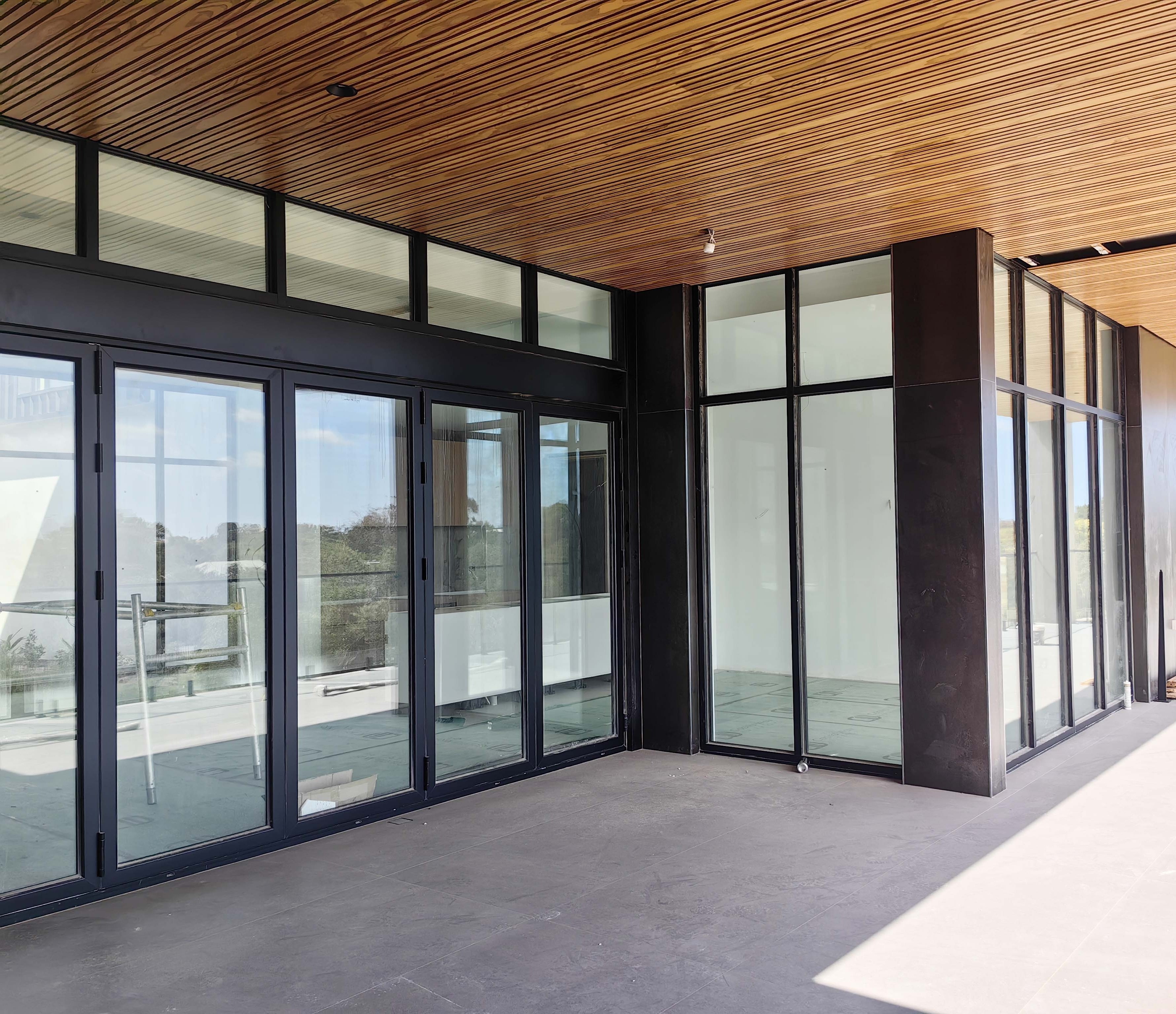 Australian Standard As2047 Residential Doors Aluminium Bifold Doors Double Glazed Soundproof Bifold Doors For House