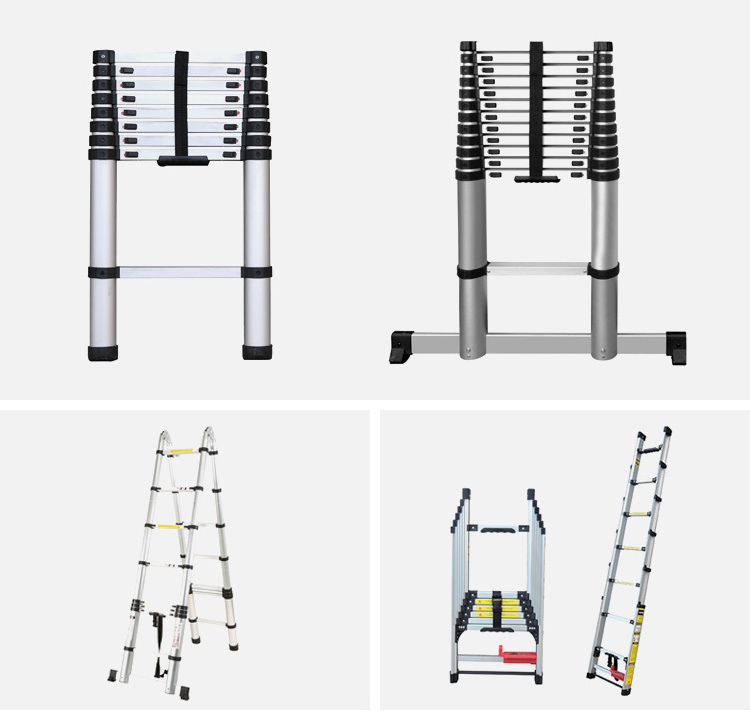 Extension ladder Aluminum Telescopic Ladder Multi-functional Lifting Engineering Stairs Ladder Rack