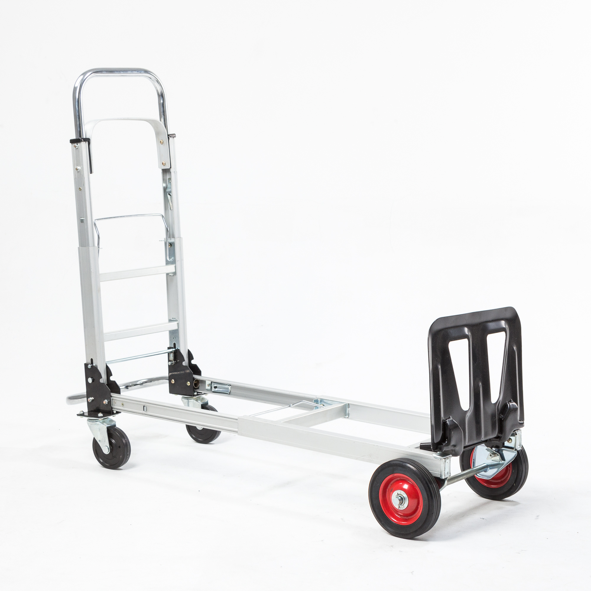 Mopping Trolley Janitor Cart,Collapsible Rolling Crate on Wheels,Warehouse Storage Metal Hand Push Trolley Cart