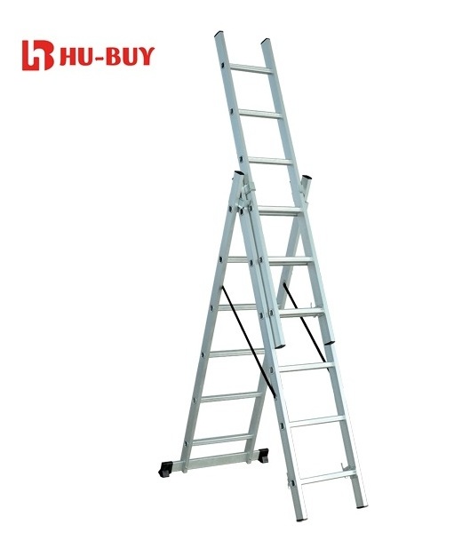 High Quality  GS Extension Lightweight Aluminium Folding  Adjustable and Coordination Ladder