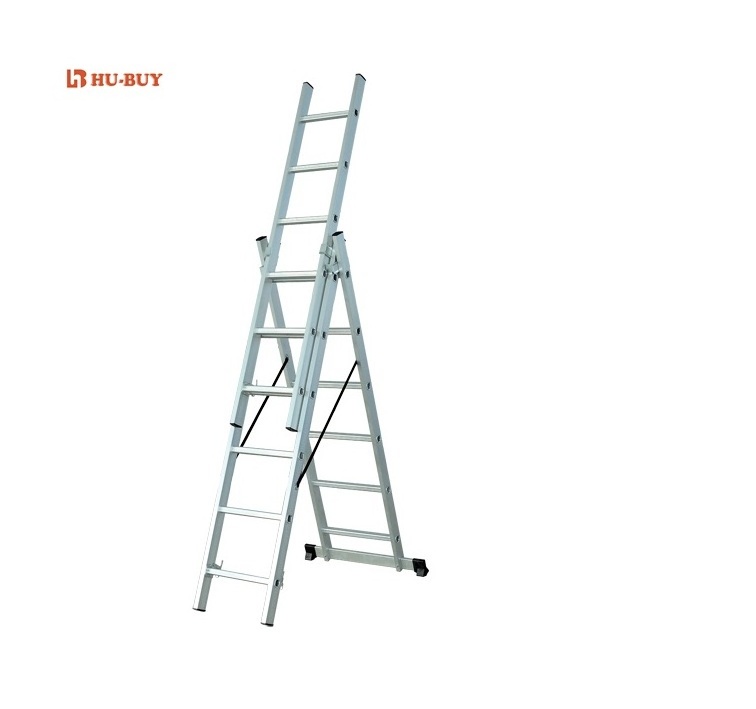 High Quality  GS Extension Lightweight Aluminium Folding  Adjustable and Coordination Ladder