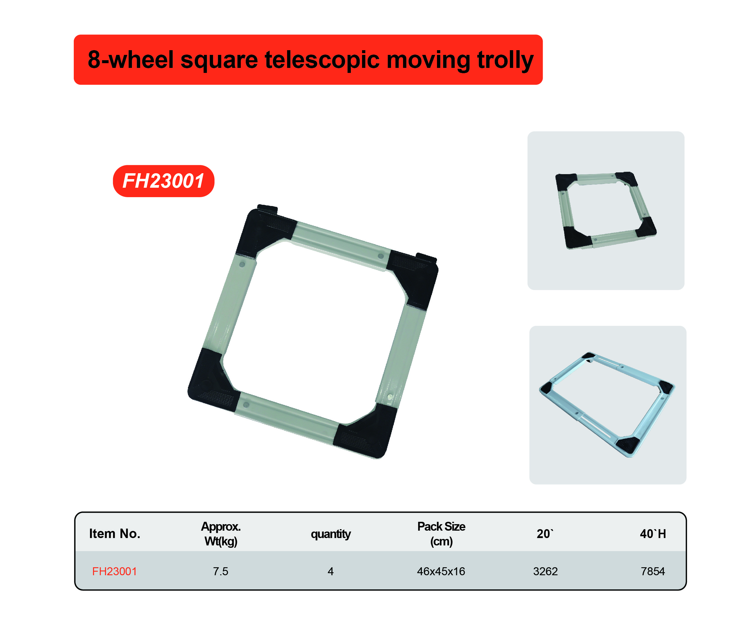 100% nice Perfect Furniture Kitchen Cart Trolley Motorized Rolling Cart Trolley Small Square Mover