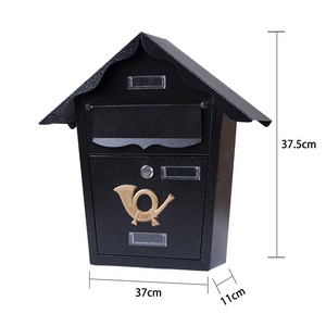 2024 Outdoor Parcel Box Wall Mounted Weatherproof Lockable Anti-theft Mailbox Mailbox Draft Front Door Inside