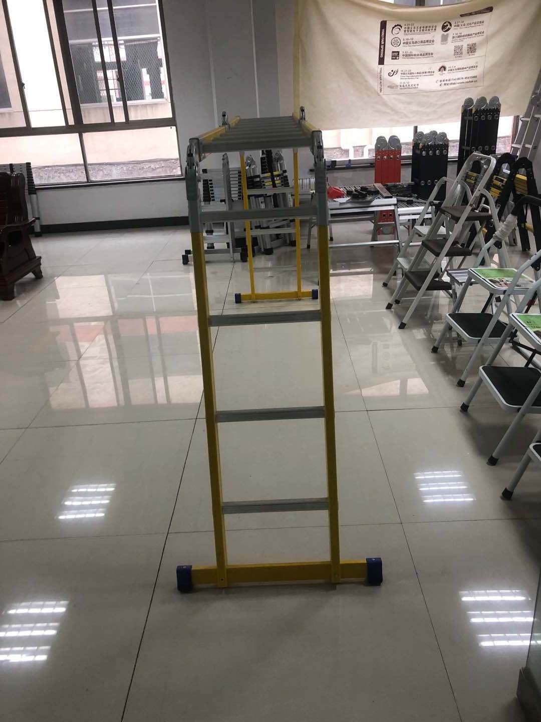 step safety fiberglass extension sale folding aluminium telescopic ladder