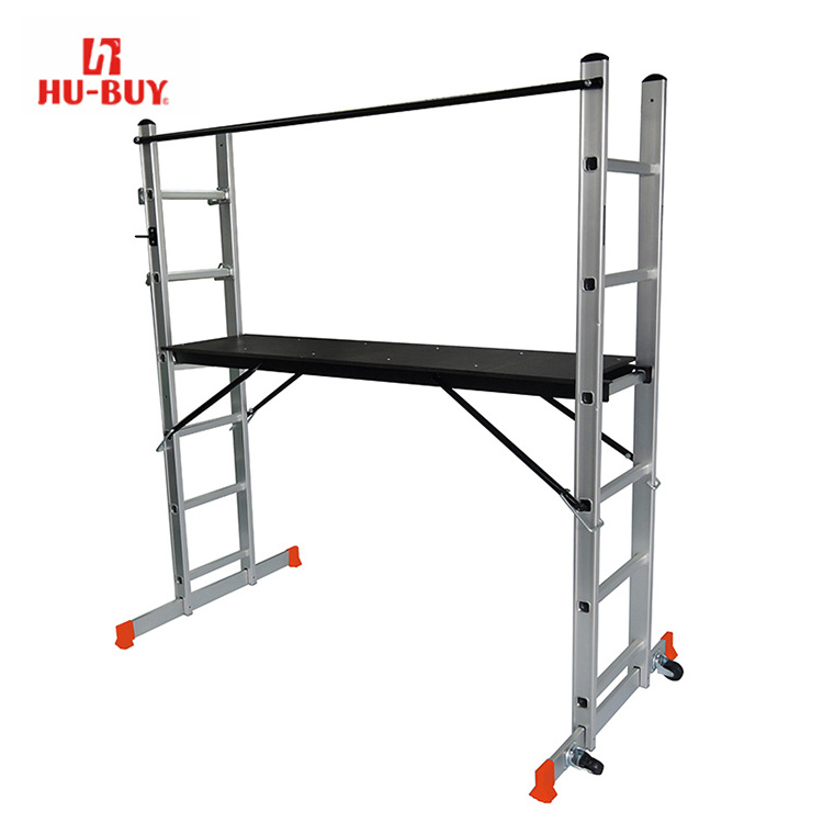 Aluminium Scaffolding Ladder with  Working Platform for Construction