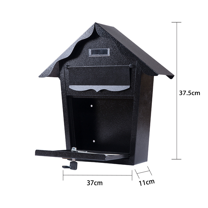 2024 Outdoor Parcel Box Wall Mounted Weatherproof Lockable Anti-theft Mailbox Mailbox Draft Front Door Inside