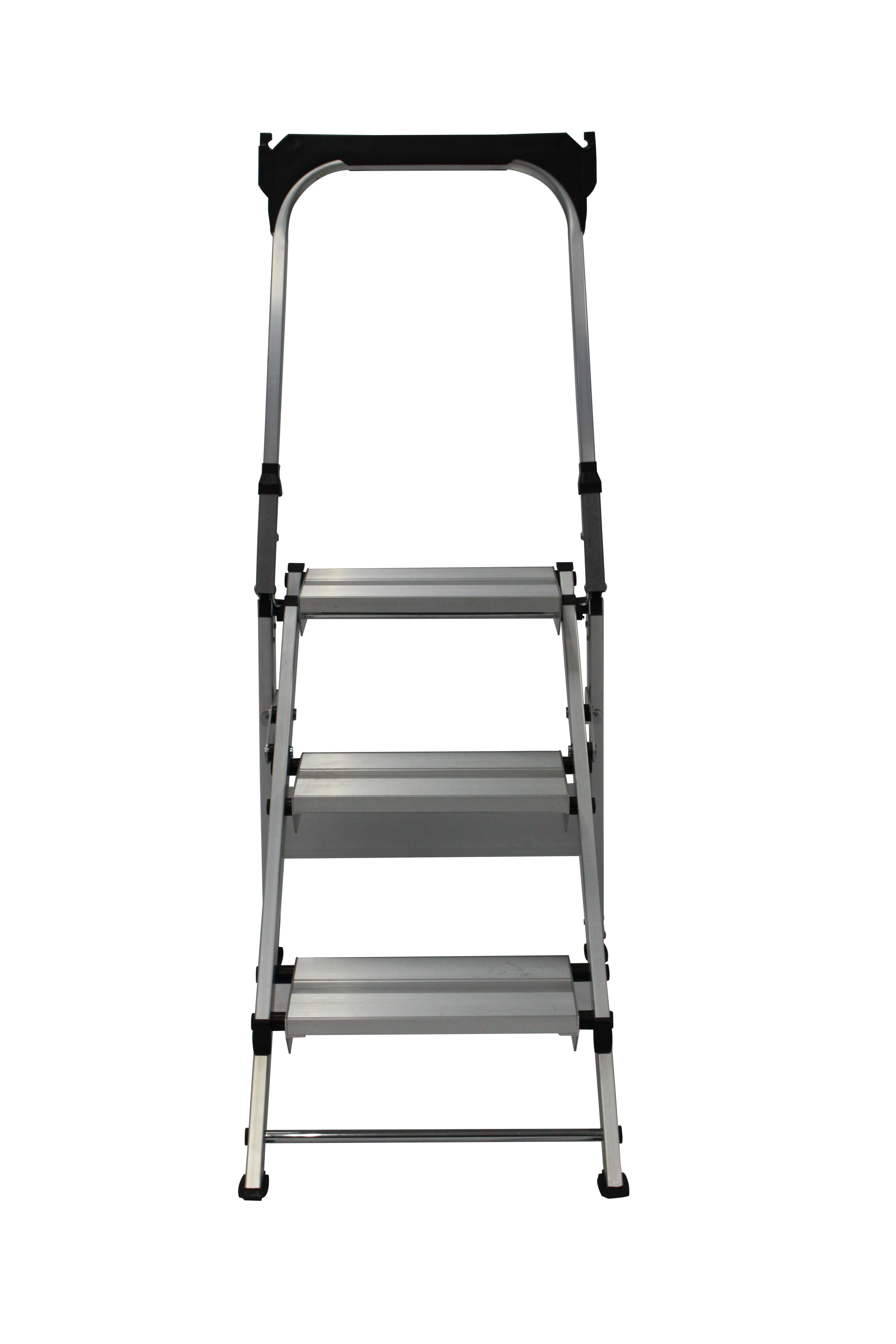 Competitive Price High Safety 3 Steps Modern Good Quality Foldable With Handle Step Ladder Aluminum Ladders