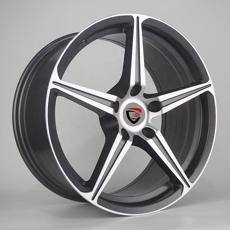 Suitable for Mercedes-Benz BMW Audi gun gray 5 spoke wheels factory hot 18-inch passenger car wheels