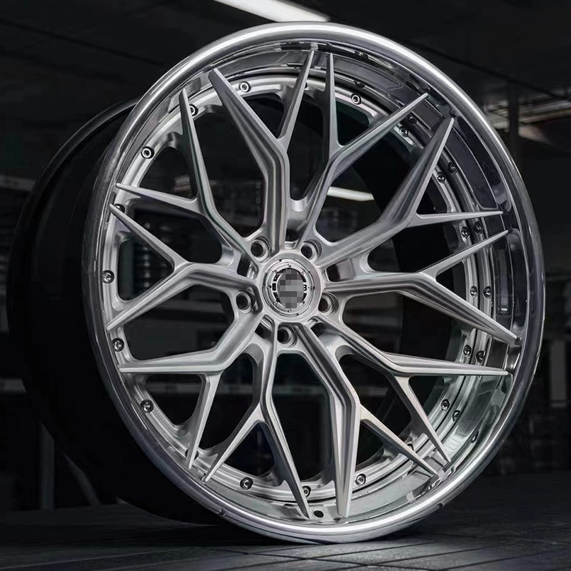 5X120 5X112 alloy forged wheels silver multi-spoke 18-24 inch alloy wheels are suitable for Mercedes-Benz, BMW and Audi models