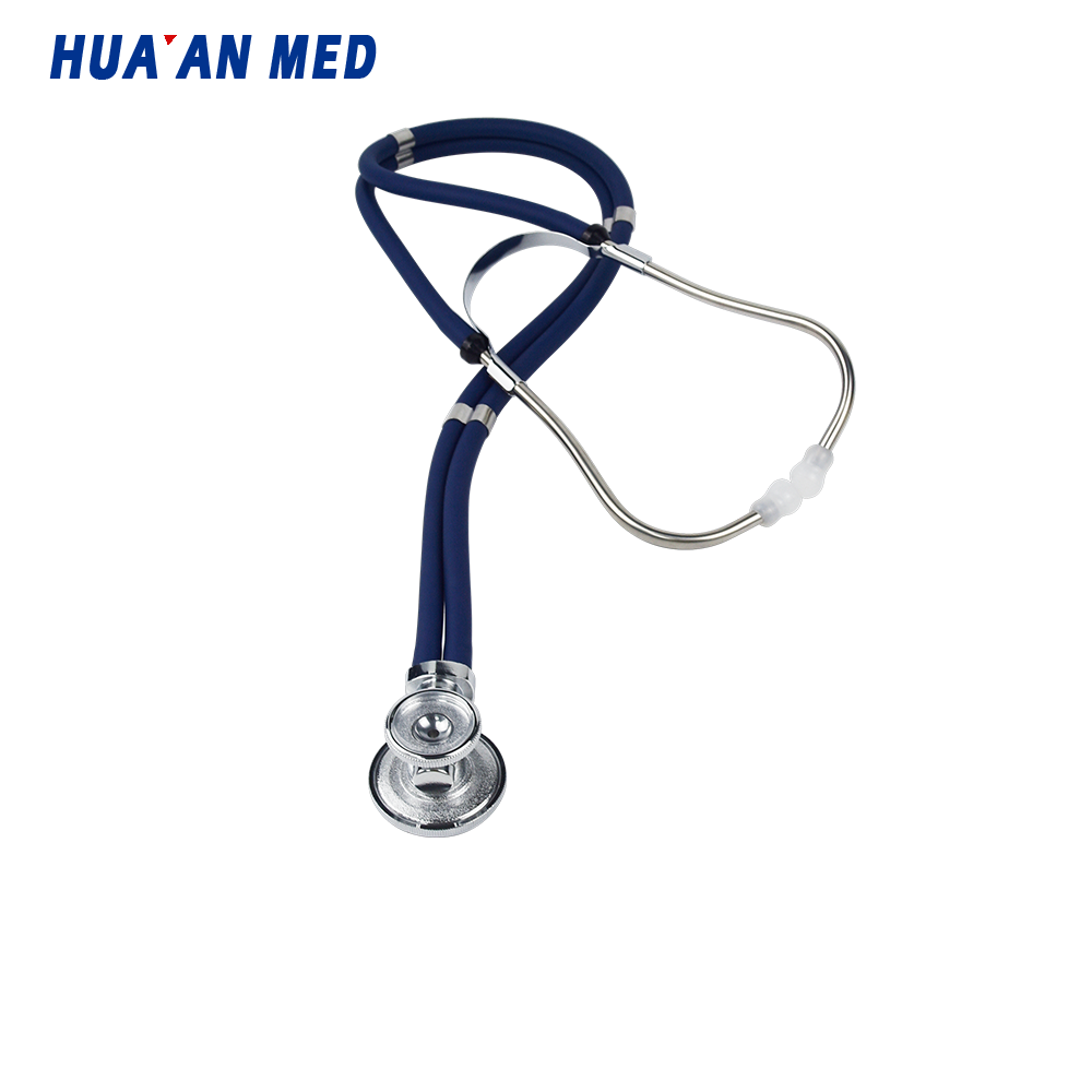 Huaan Med Factory Prices Clinical Double Tube Medical Pediatric Dual Head Sprague Rappaport Stethoscope