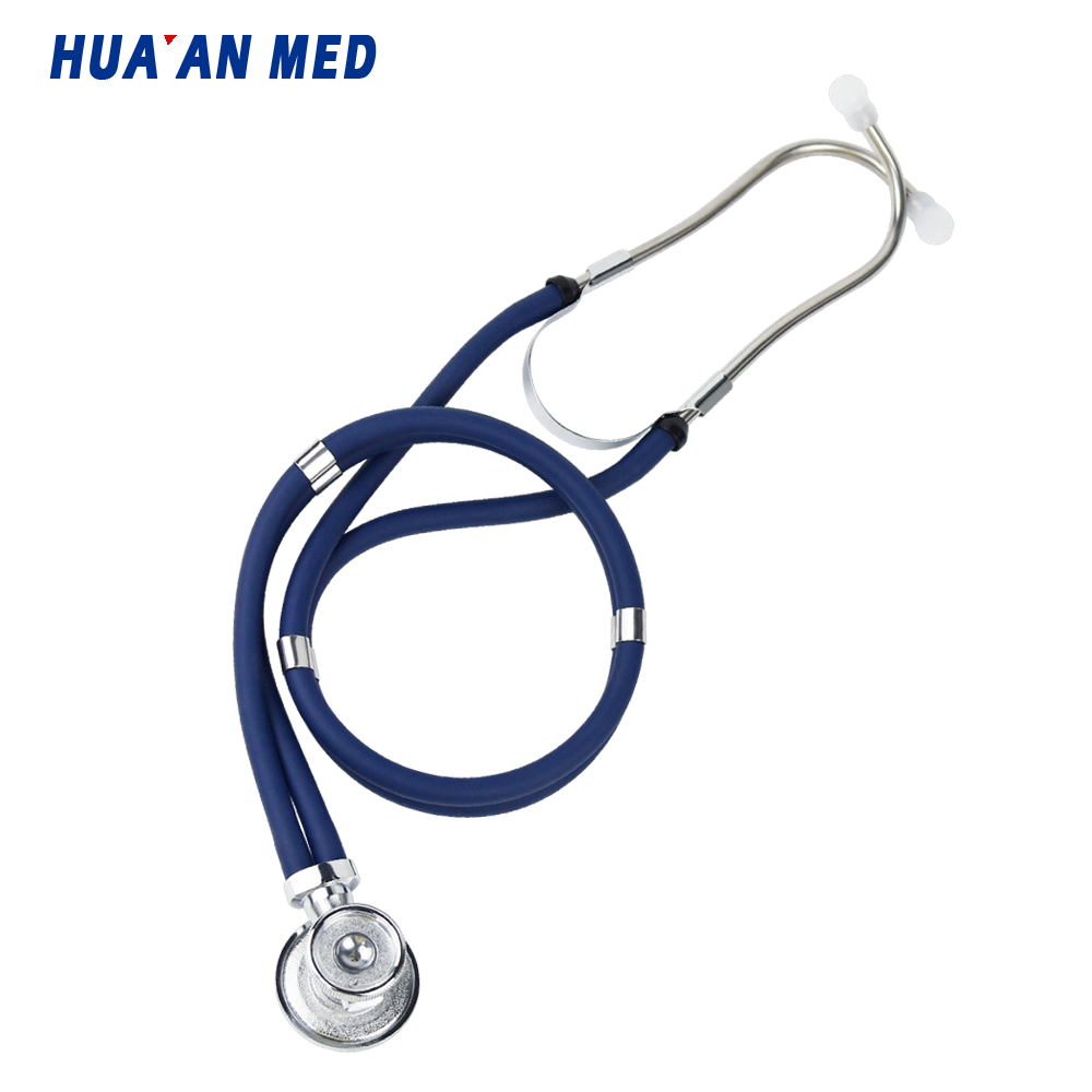 Huaan Med Factory Prices Clinical Double Tube Medical Pediatric Dual Head Sprague Rappaport Stethoscope