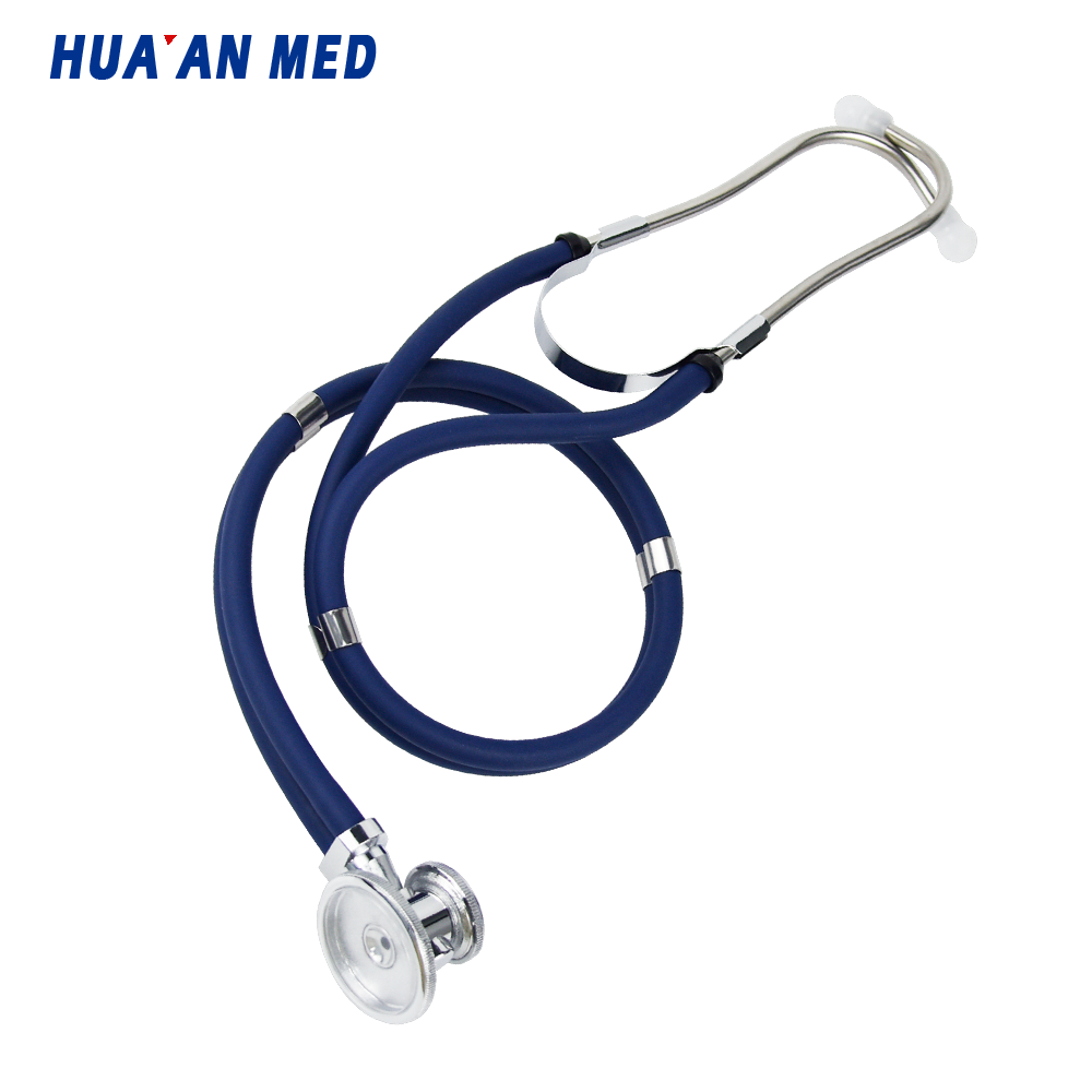 Huaan Med Factory Prices Clinical Double Tube Medical Pediatric Dual Head Sprague Rappaport Stethoscope