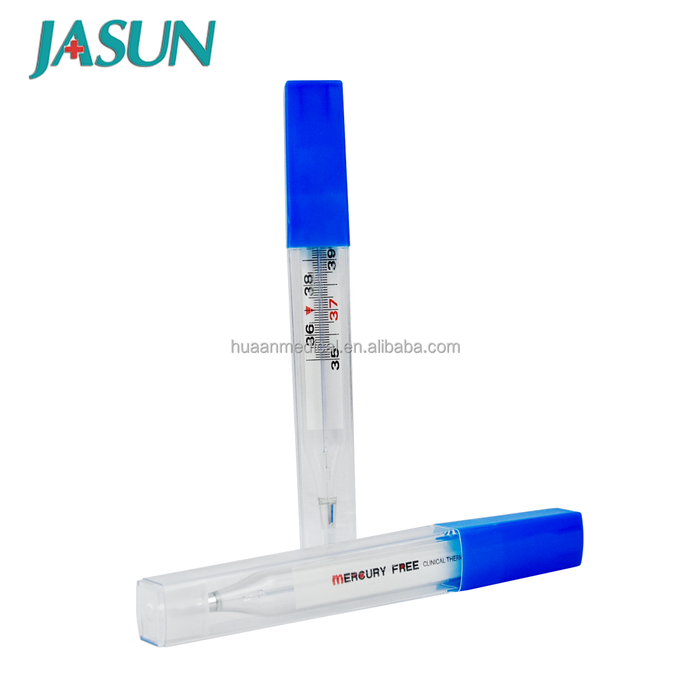 JASUN Ready To Ship Oral Rectal Armpit Medical Clinical Glass Gallium Non Mercury Free Digital Thermometer