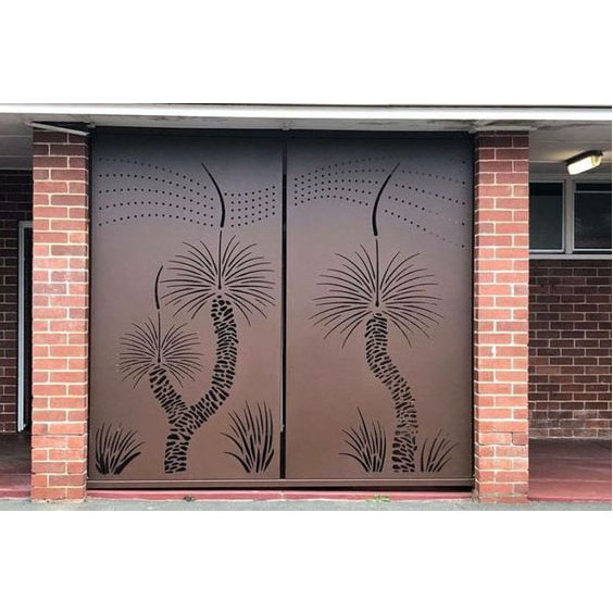 Competitive Price Electric swing Slats Sliding Barrier Door Aluminium Gate