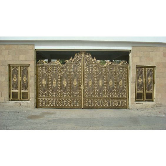 European Manor Outdoor Large Luxury Garden Exterior Metal aluminum Gate Main Gate Design