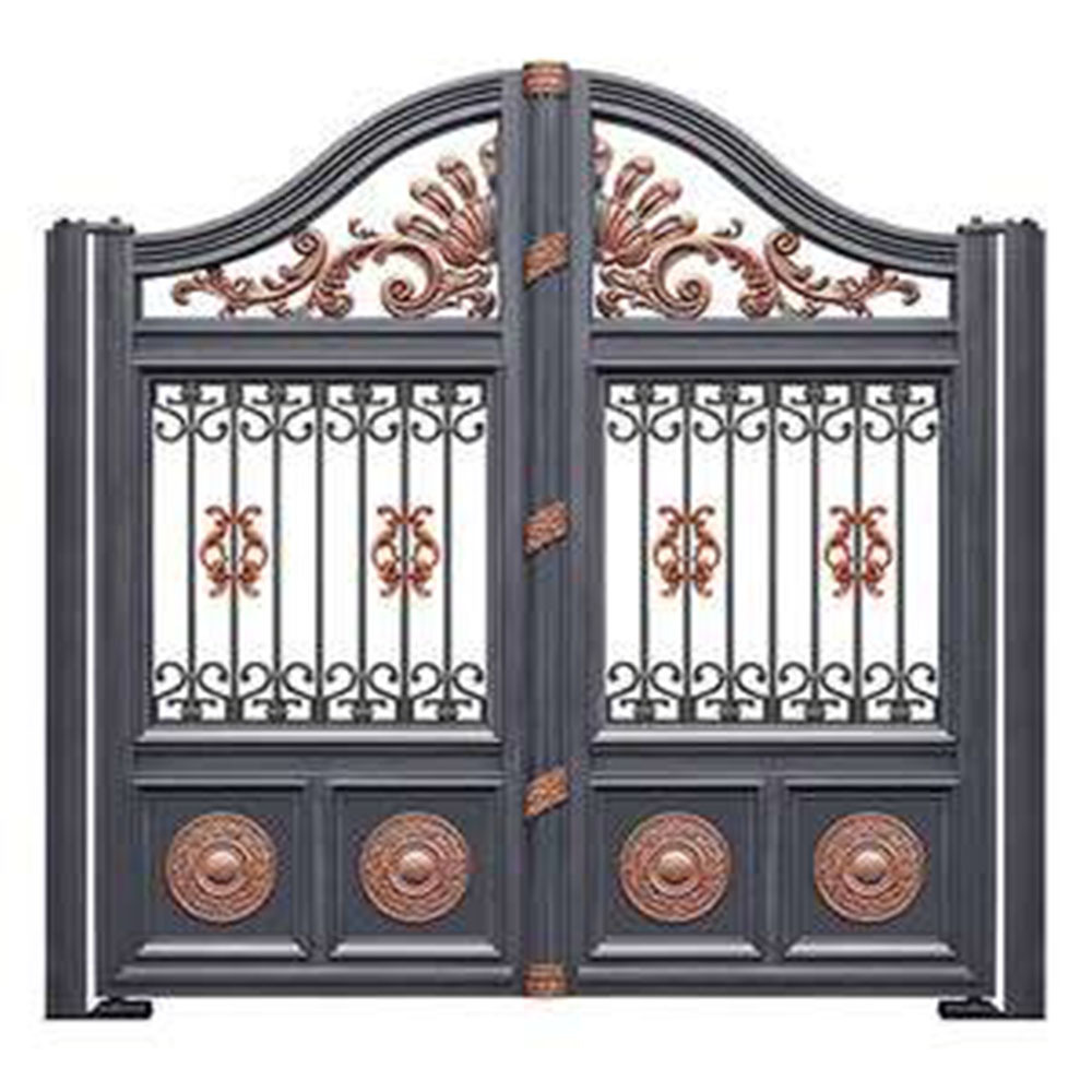 High quality latest main manor gate design front entry doors automatic aluminum driveway swing gates for houses