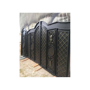 Driveway Modern Different Type Design Swing Products Wrought Iron Gates Double Door Iron Gate