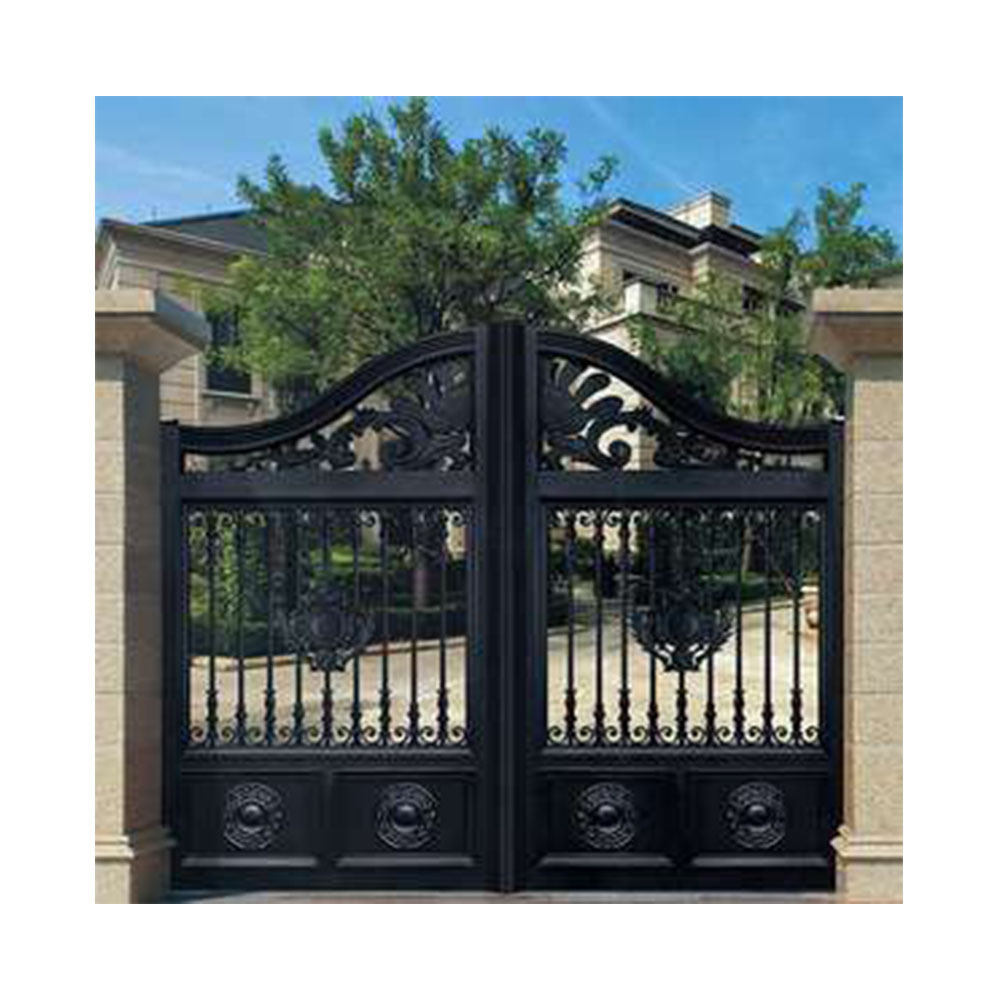 High quality latest main manor gate design front entry doors automatic aluminum driveway swing gates for houses