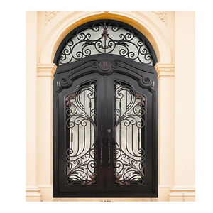 Nigeria Style Laser Cut Metal Main Door Grill Design Interior Wrought Iron Entrance Security Steel Door Fancy Security Door