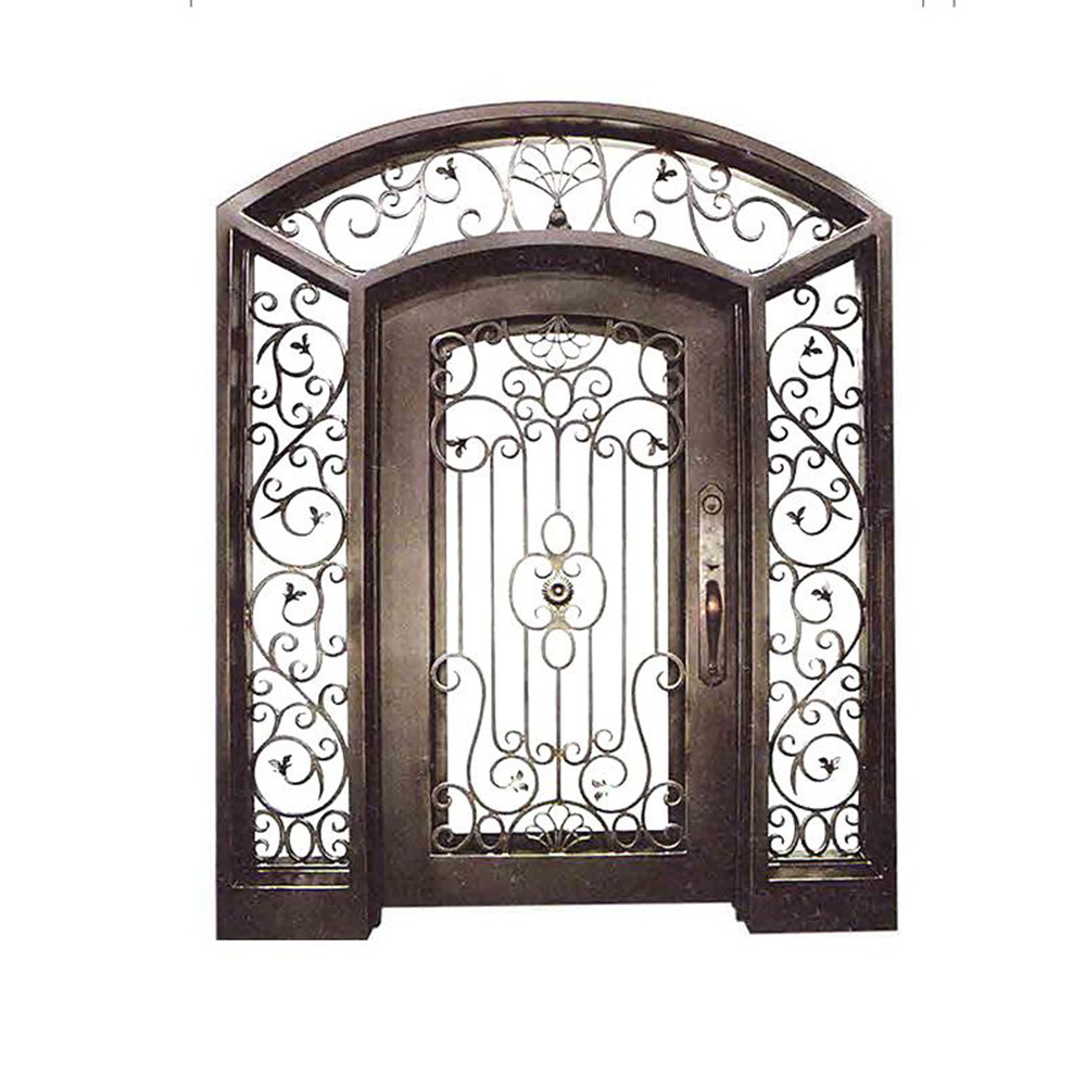 Nigeria Style Laser Cut Metal Main Door Grill Design Interior Wrought Iron Entrance Security Steel Door Fancy Security Door