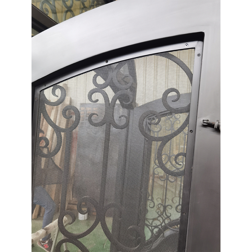 Metal exterior wrought iron door with the best quality