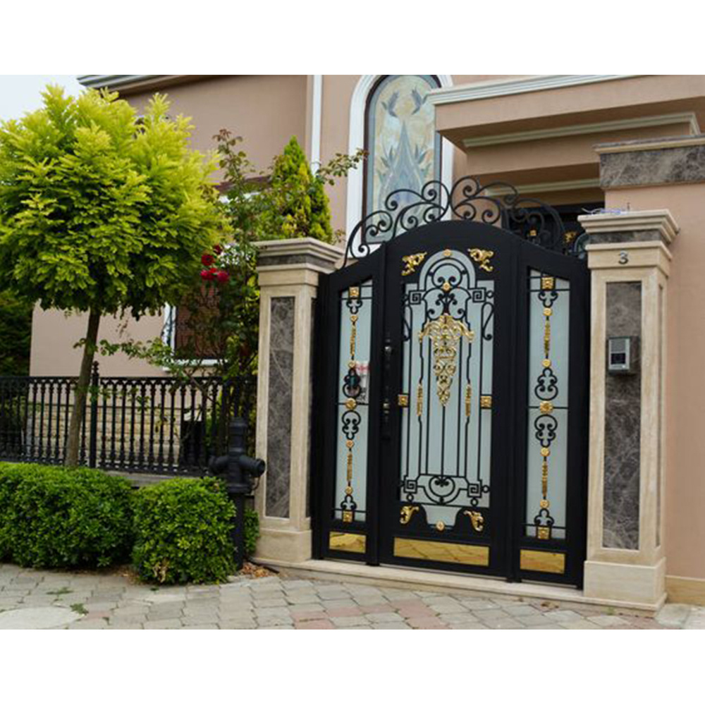 Good quality colors house gate designs and Wrought iron side gates