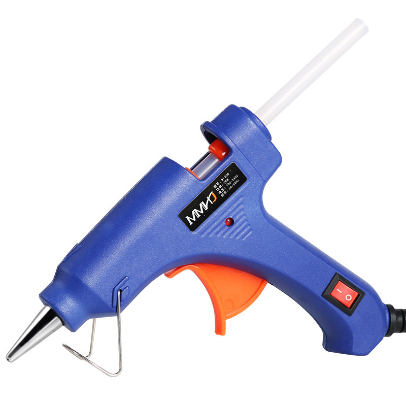 Hot glue gun 20W glue gun with switch Hot glue gun blue with indicator light